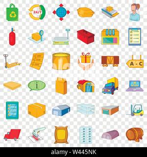 Stock Icons, Cartoon Stil Stock Vektor