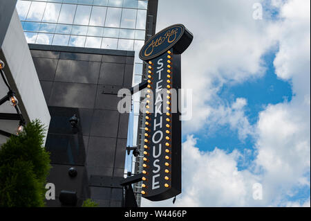 Jeff Rubin Zeichen in der Innenstadt von Lexington Kentucky Stockfoto