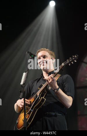 Henham Park, Suffolk, Großbritannien. Freitag, 19 Juli, 2019. Blick auf die2019 Latitude Festival. Foto: Roger Garfield/Alamy leben Nachrichten Stockfoto