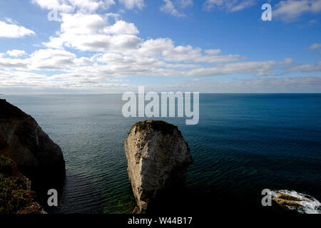 Anzeigen von Freshwater Bay, Isle of Wight, England, UK. Stockfoto