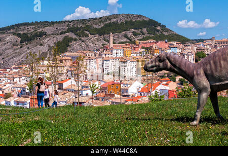 Ciudad de Cuenca Vista desde el Museo de Paleontología. Castilla La Mancha. España Stockfoto