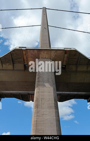 Der norden Spalte des Humber Bridge Stockfoto