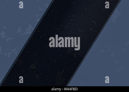 Dunkle Ruinen mit Stromkreis Struktur Wand sci-fi Architektur Hintergrund, 3D-Rendering. Computer digitale Zeichnung. Stockfoto