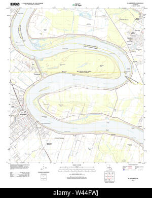 USGS TOPO Karte Louisiana LA Plaquemine 20120423 TM Stockfoto