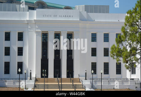 Das Justizministerium für den Bundesstaat Alabama, wo der Generalstaatsanwalt Büros in das State Capitol von Montgomery, AL, USA Stockfoto