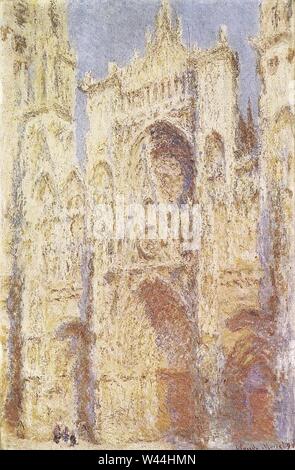 Claude Monet - La Cathédrale de Rouen, Le Portail au Soleil. Stockfoto