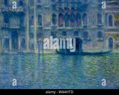 Claude Monet - Palazzo da Mula in Venedig 1908. Stockfoto