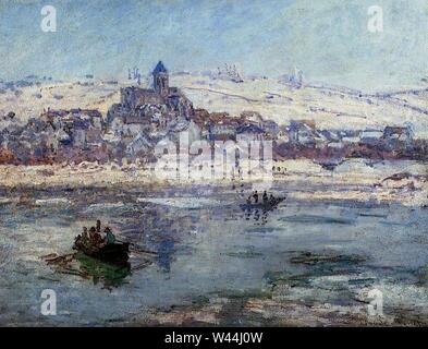 Claude Monet - Vétheuil im Winter. Stockfoto