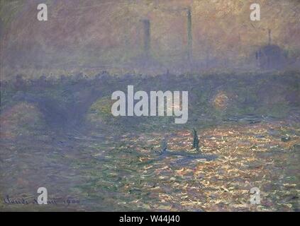 Claude Monet - Waterloo Bridge (W 1555). Stockfoto