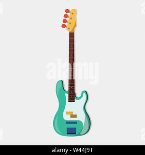 Grün bass Vector Illustration Stock Vektor