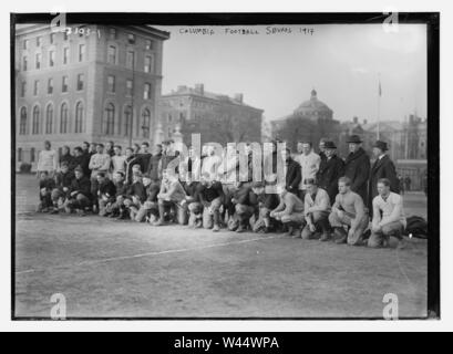 Columbia Fußball Mannschaften, 1914 Stockfoto