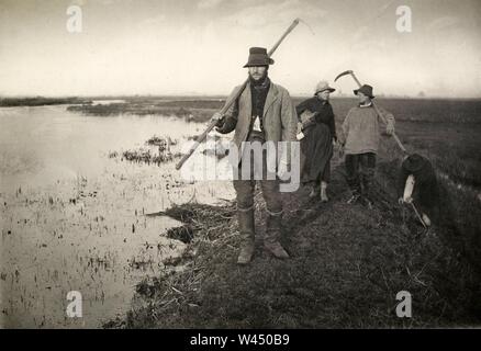 Coming Home von der Sümpfe, Peter Henry Emerson, 1886. Stockfoto