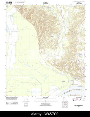 USGS TOPO Karte Louisiana LA Saint Francisville 20120423 TM Stockfoto