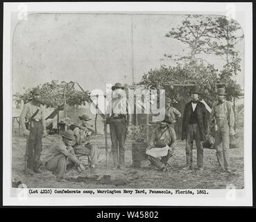 Konföderierten Lager, Warrington Navy Yard, Pensacola, Florida, 1861 Stockfoto