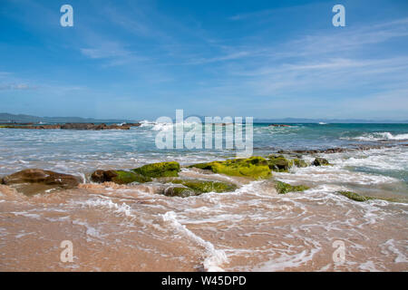 Schönen unberührten Strände von Andalusien, Valdevaqueros in Tarifa Stockfoto