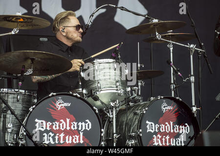 DONINGTON, ENGLAND: Rock supergroup Deadland Ritual durchführen Mit: Matt Sorum Wo: London, Großbritannien Wann: 14 Jun 2019 Credit: Neil Lupine/WANN Stockfoto