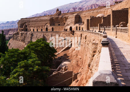 Bezeklik Grotten, tausend Buddha Höhlen, Turpan, Xinjiang, China Stockfoto