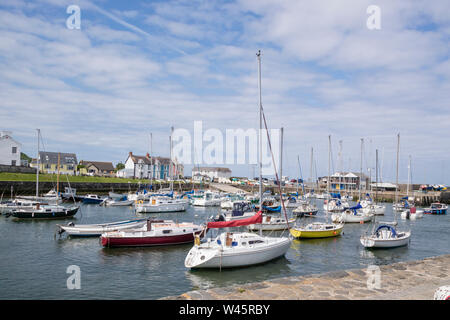 Aberaeron ein Badeort, der Cardigan Bay, Ceredigion, Wales, Großbritannien Stockfoto