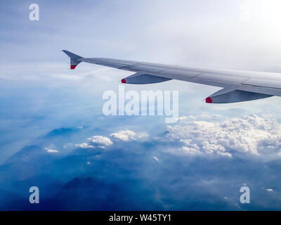 Venedig, 16. Juli 2019. British Airways Airbus 319 im Flug über Italien. Foto von Enrique Ufer/Alamy Stock Foto Stockfoto