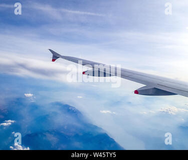 Venedig, 16. Juli 2019. British Airways Airbus 319 im Flug über Italien. Foto von Enrique Ufer/Alamy Stock Foto Stockfoto