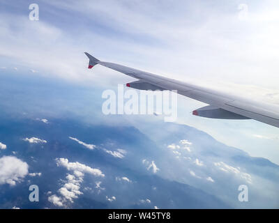 Venedig, 16. Juli 2019. British Airways Airbus 319 im Flug über Italien. Foto von Enrique Ufer/Alamy Stock Foto Stockfoto