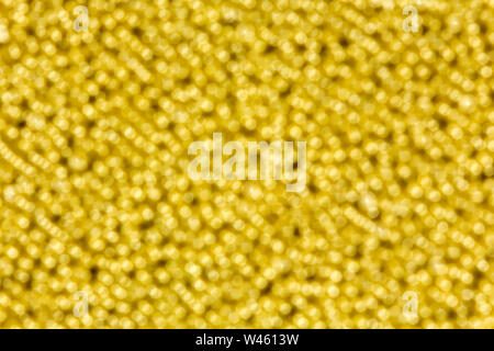 Helles gelbes Licht bokeh Hintergrund. Mehrfarbige helle Lichter. Stockfoto