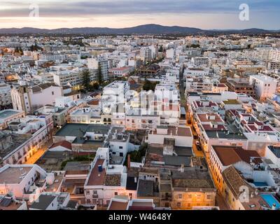 Citty Anzeigen von Olhao, Algarve, Portugal Stockfoto