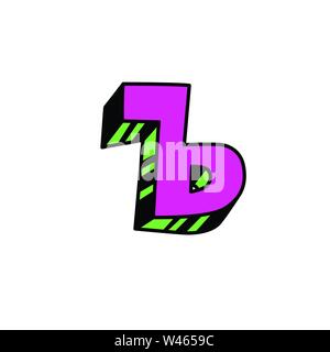 Schreiben im Comic-stil. Vektor. Leuchtend rote lateinischen Buchstaben. Lose Formen. Kyrillisch, slawischen schreiben. Russische Schrift. Logo, sign. Stock Vektor