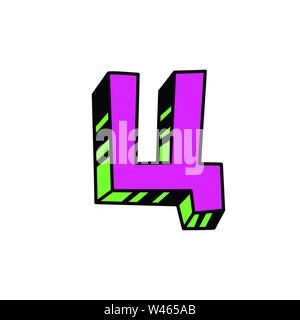 Schreiben im Comic-stil. Vektor. Leuchtend rote lateinischen Buchstaben. Lose Formen. Kyrillisch, slawischen schreiben. Russische Schrift. Logo, sign. Stock Vektor