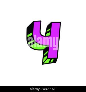 Schreiben im Comic-stil. Vektor. Leuchtend rote lateinischen Buchstaben. Lose Formen. Kyrillisch, slawischen schreiben. Russische Schrift. Logo, sign. Stock Vektor