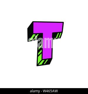 Schreiben im Comic-stil. Vektor. Leuchtend rote lateinischen Buchstaben. Lose Formen. Kyrillisch, slawischen schreiben. Russische Schrift. Logo, sign. Stock Vektor