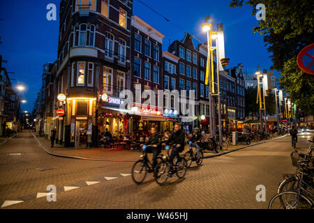 Amsterdam, Niederlande, Altstadt, Cafs, Nieuwmarkt, Stockfoto