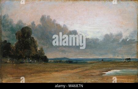 John Constable - ein Blick in Hampstead Heath mit Egge in der Ferne (1822). Stockfoto