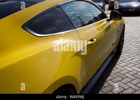 Ford Mustang GT-Foto in Bristol Queen Square treffen Juli 2019 getroffen Stockfoto