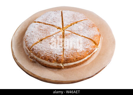 Köstliche Kuchen aus der Nähe isoliert Stockfoto