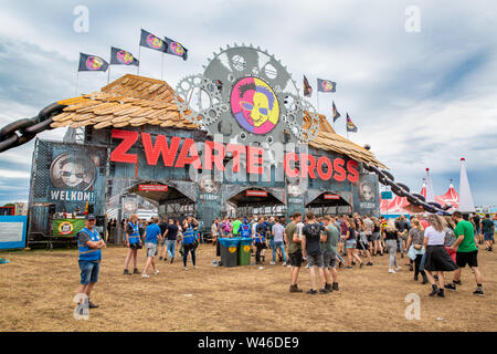 Zwarte Cross 2019 in Breskens, Niederlande. 20. Juli 2019. Festival, Samstag, Haupteingang Credit: Pro Schüsse/Alamy leben Nachrichten Stockfoto