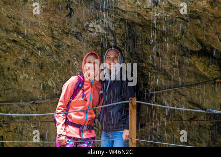 Wandern in der Hoelltalk, Hoeltalkamm, Bayern Deutschland Stockfoto