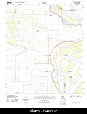 USGS TOPO Karte Louisiana LA Siebenbürgen 20120419 TM Stockfoto