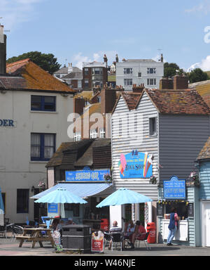 Altstadt von Hastings Hastings, East Sussex, UK. Stockfoto