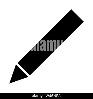 Bearbeiten Vektor icon. Bleistift, Symbol schreiben. Flache vektor Zeichen auf weißem Hintergrund. Einfachen Vektor Grafik für Grafik- und Webdesign. Stockfoto