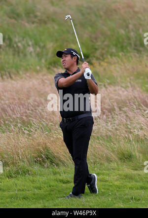 Südkoreas Byeong Hun Ein auf der 2 am Tag drei der Open Championship 2019 im Royal Portrush Golf Club. Stockfoto
