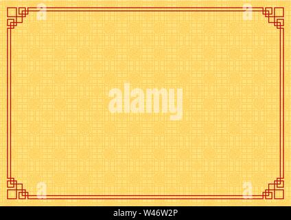 chinesische Neujahr Hintergrund, abstrakte orientalische Tapete, geometrische Inspiration, Vektor-Illustration Stock Vektor