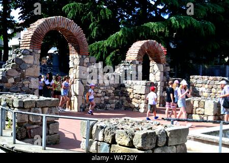 Die Ruinen der Kirche in SOZOPOL - Schwarzes Meer - Bulgarien Stockfoto