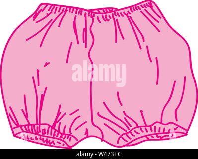 Rosa blühenden Pflanzen, Illustration, Vektor auf weißem Hintergrund. Stock Vektor