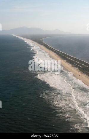 Blick vom Hubschrauber Fenster zu Rio de Janeiro, Brasilien Stockfoto