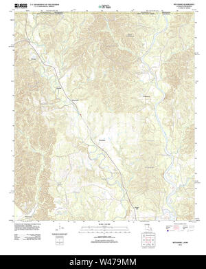 USGS TOPO Karte Louisiana LA Weyanoke 20120423 TM Stockfoto