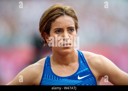 London, Großbritannien. 20. Juli 2019. Arafi Rababe (MAR), 1500 m der Frauen (Diamond League) während der iaaf Diamond League - Muller Geburtstag Spiele - London Grand Prix 2019 auf dem Londoner Stadion, Queen Elizabeth Olympic Park, London, England am 20. Juli 2019. Foto von salvio Calabrese. Credit: UK Sport Pics Ltd/Alamy leben Nachrichten Stockfoto