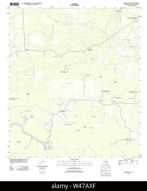 USGS TOPO Karte Louisiana LA Whitehall 20120328 TM Stockfoto