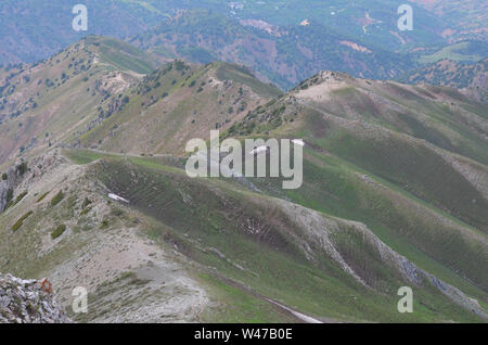 Aufstieg einer größeren Ugam-Chatkal Chingam Peak National Park, Usbekistan Stockfoto