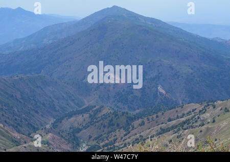 Aufstieg einer größeren Ugam-Chatkal Chingam Peak National Park, Usbekistan Stockfoto